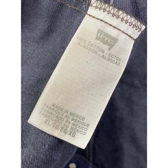 Levi's Blue Denim 100% Cotton Button Front Jacket Men's Size X-Large XL - Picture 6 of 8